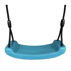 Türkisfarbene Kunststoffschaukel