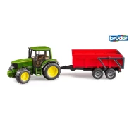 Farmer Traktor John Deere mit Anhänger