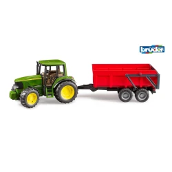 Farmer Traktor John Deere mit Anhänger