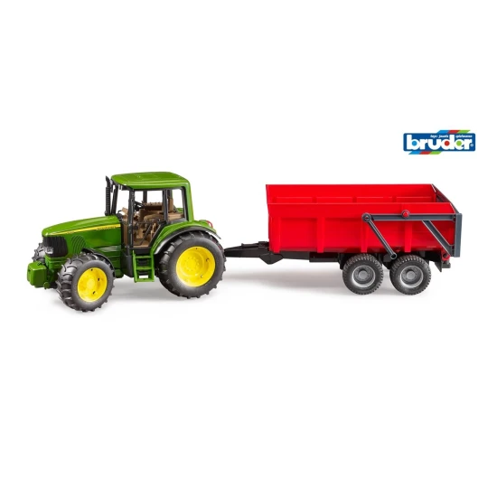 Farmer Traktor John Deere mit Anhänger – Bruder 1072BRUD02057