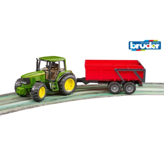 Farmer Traktor John Deere mit Anhänger – Bruder 1072BRUD02057