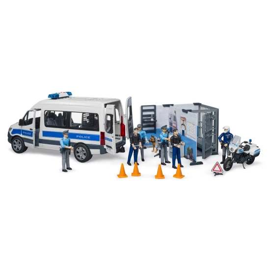 Baufahrzeuge MB Sprinter Polizei mit Blaulicht – Bruder 1072BRUD02683