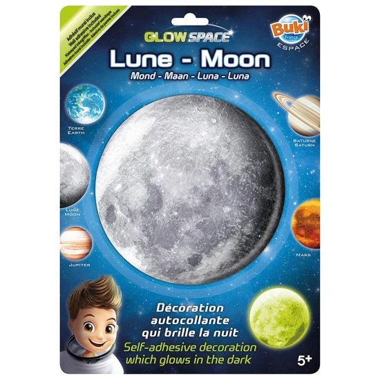 Leuchtende Wanddekoration – Mond mit Leuchteffekt, der im Dunkeln leuchtet