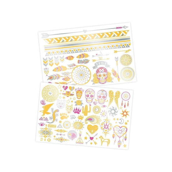 Metallic-Tattoos für kreative Seelen