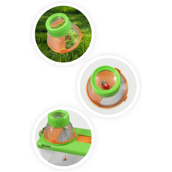 Insekten-Entdecker-Terrarium mit Lupe, Pinzette und Schale zur Beobachtung kleiner Lebewesen