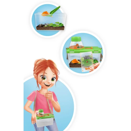 Insekten-Entdecker-Terrarium mit Lupe, Pinzette und Schale zur Beobachtung kleiner Lebewesen