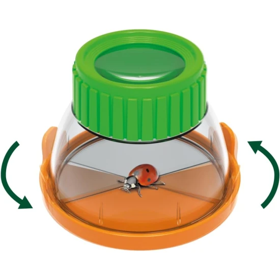 Insekten-Entdecker-Terrarium mit Lupe, Pinzette und Schale zur Beobachtung kleiner Lebewesen