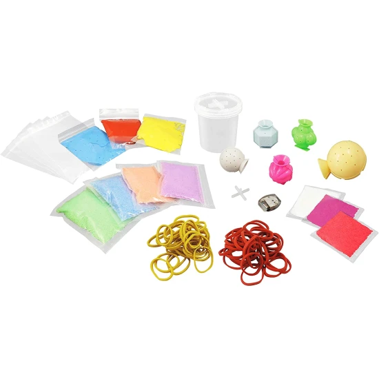 Chemieset zur Herstellung verschiedener Hüpfbälle.