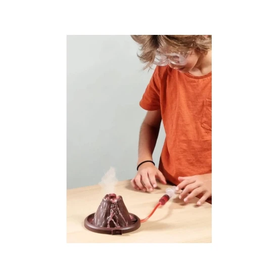 BUKI Naturphänomene-Set mit elektronischem Vulkan, Chemikalien und Zubehör für lustige Experimente für Kinder ab 8 Jahren