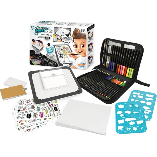 Tragbares Tablet mit Hintergrundbeleuchtung für Freihandzeichnen, Skizzieren und Comic-Erstellen.