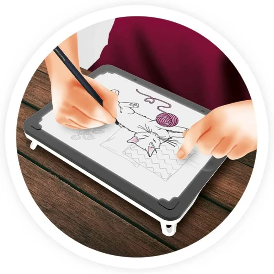 Tragbares Tablet mit Hintergrundbeleuchtung für Freihandzeichnen, Skizzieren und Comic-Erstellen.