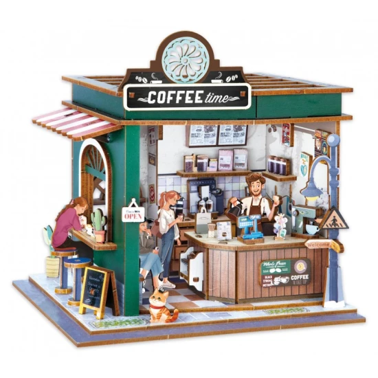 DIY Café Diorama Buki Miniatur Café Bastelset mit LED Licht