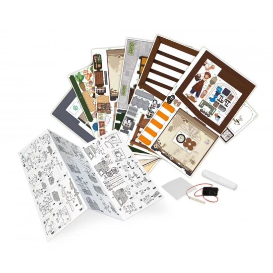 DIY Café Diorama Buki Miniatur Café Bastelset mit LED Licht