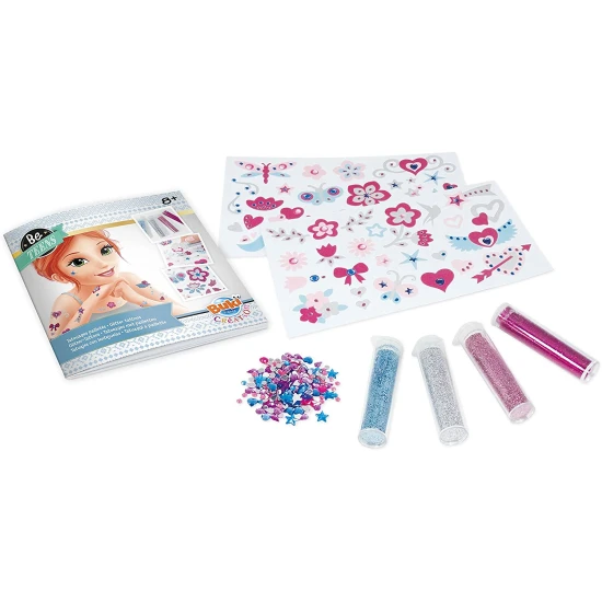 Glitzer-Tattoo-Set zum Selbermachen für Kinder