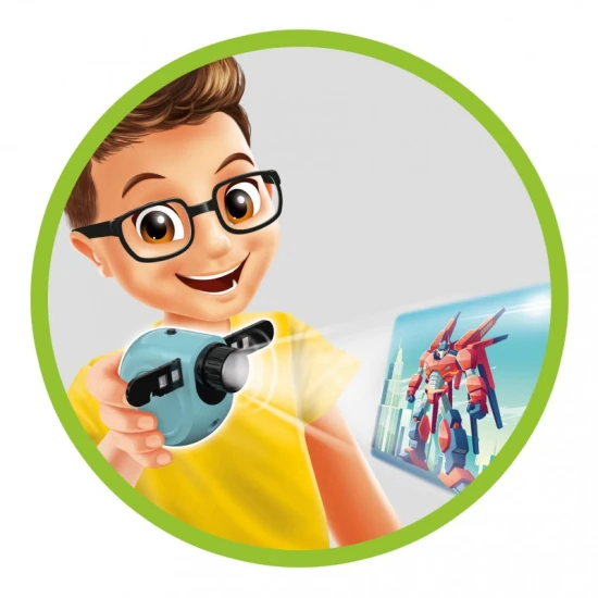 Projektor mit Zubehör zum Zeichnen und Ausmalen von Bildern für Kinder.