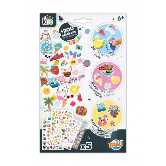 Buki France Sticker-Set 200+ Summer Buki Sticker-Set 200+ Summer mit sommerlichen Motiven