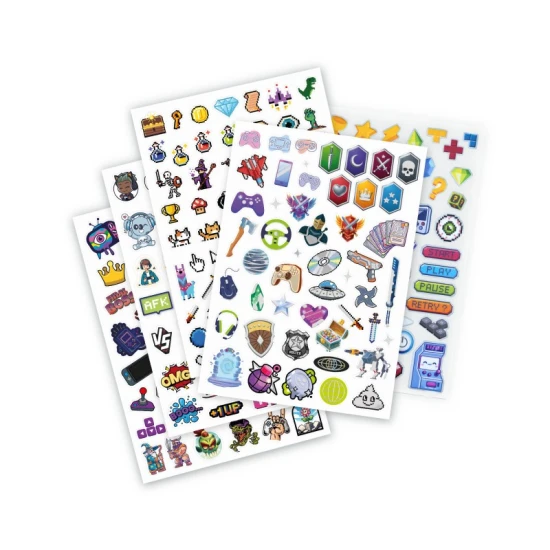 Buki Sticker-Set 200+ Gaming mit Gaming-Motiven