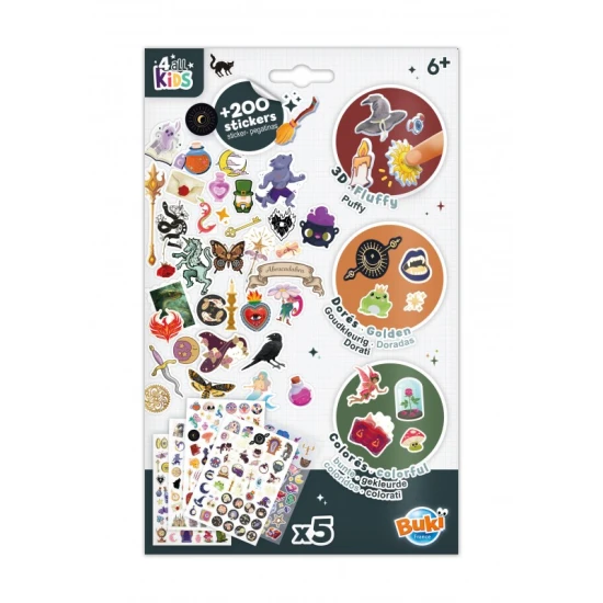 Buki Sticker-Set 200+ Fantasy mit Fantasy-Motiven