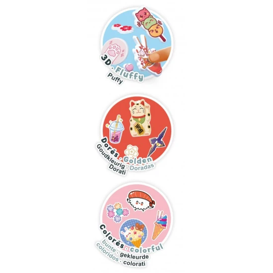 Buki France Sticker-Set 200+ Manga Buki Sticker-Set 200+ Manga mit Manga und Kawaii Motiven