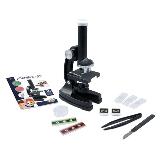 Buki Mikroskop mit 20 Experimenten für Kinder mit Zubehör