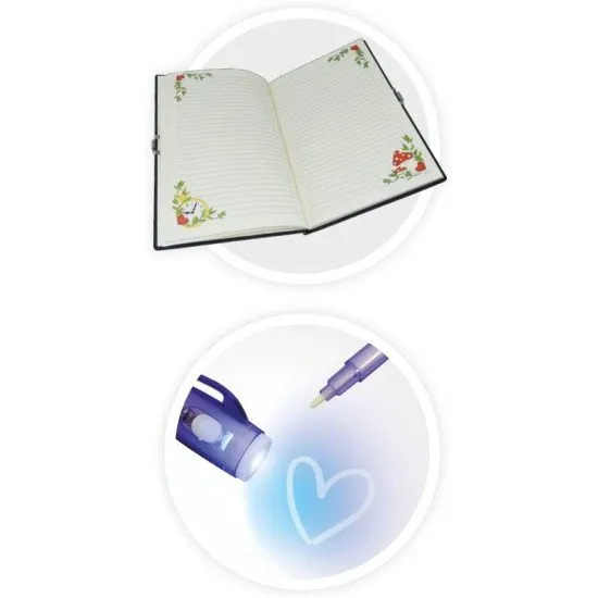 Geheimes Notizbuch mit Schloss