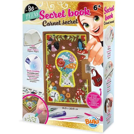 Geheimes Notizbuch mit Schloss