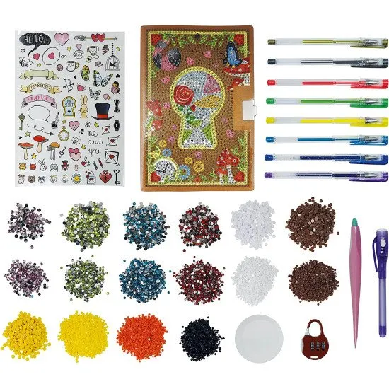 Geheimes Notizbuch mit Schloss