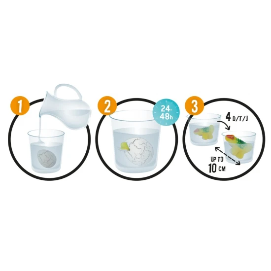 Beobachten Sie, wie der Dinosaurier schlüpft! Ein aufregendes Spielzeug für Dinosaurierliebhaber.