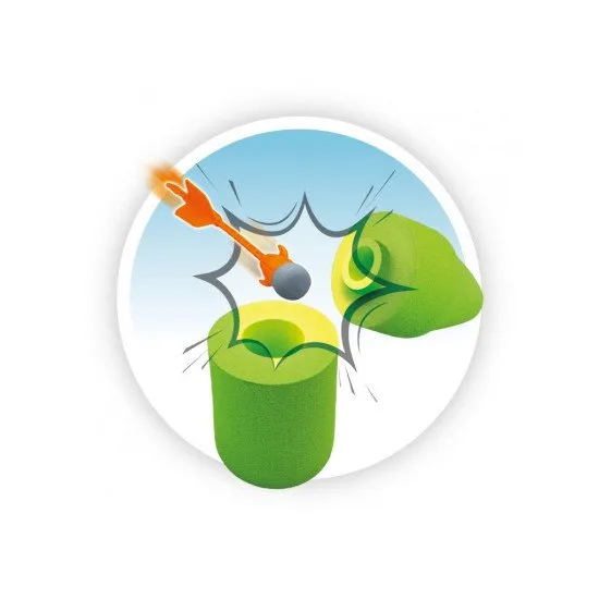 Endloser Spaß mit der Schaumstoff-Dartschleuder.