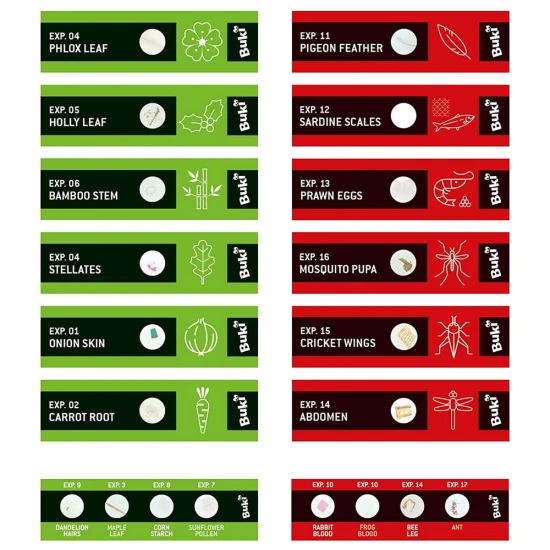 Ein Satz mit 20 Objektträgern für BUKI-Mikroskope und mehr.