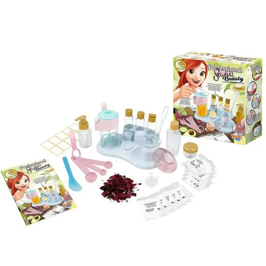 Das Set zur Herstellung selbstgemachter Kosmetik aus natürlichen Zutaten enthält 15 Rezepte und Werkzeuge zum Mischen.