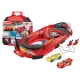 Carrera Speed Arena Disney Cars – 2,77 m Rennbahn mit Blesk McQueen und Dinoco Cruz, Geschwindigkeitsregler, Runden-Zähler und Disney Cars Dekoration
