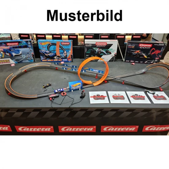 Carrera GO Challenger Hot Wheels Autorennbahn mit einem Night Shifter Auto auf einer 6 m langen Strecke.