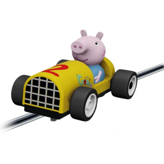Carrera FIRST Bahn Peppa Pig mit Peppa- und Tom-Autos auf einer 2,9 m langen Bahn.