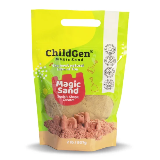 ChildGen Magischer Sand Natürlich – natürlicher, antibakterieller und duftender kinetischer Sand für Kinder.