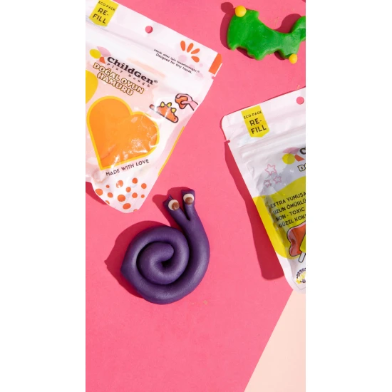 ChildGen Knete Ökopack  natürliches Knete in 9 leuchtenden Farben.