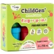 ChildGen abwaschbare Fingerfarben 6 x 50 ml – natürliche, ungiftige und leicht abwaschbare Farben für Kinder.