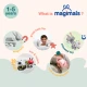 Magnetische Tiere Magicals Wheely Hase / Kuh