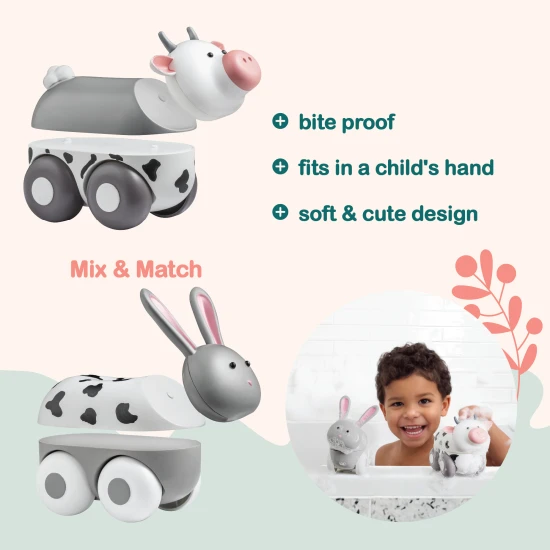 Magnetische Tiere Magicals Wheely Hase / Kuh