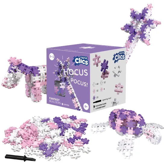 Ökologisches Set Nano Clics Fantasy 125-tlg