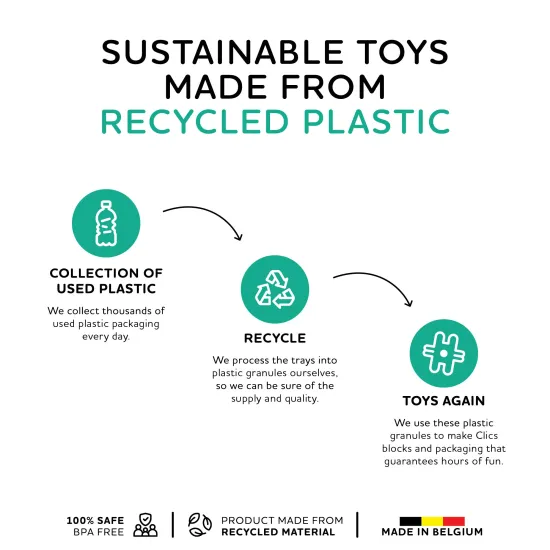 Ökologisches Set Nano Clics Fantasy 125-tlg