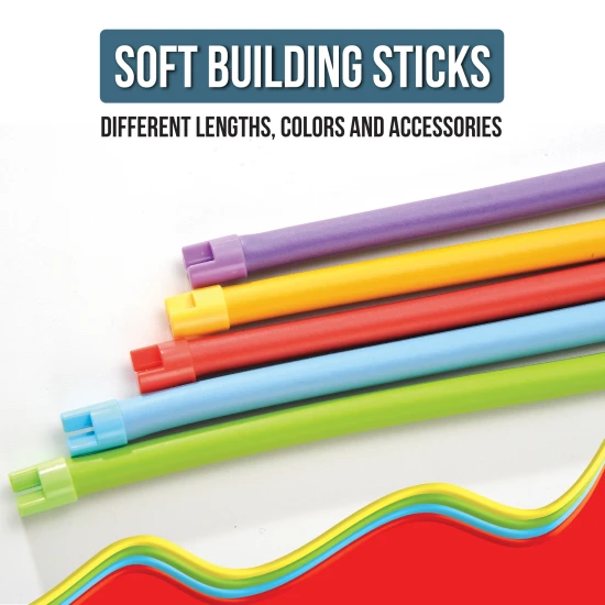 Verbinden, biegen und gestalten Sie mit dem flexiblen Spaghetteez-Bausatz.