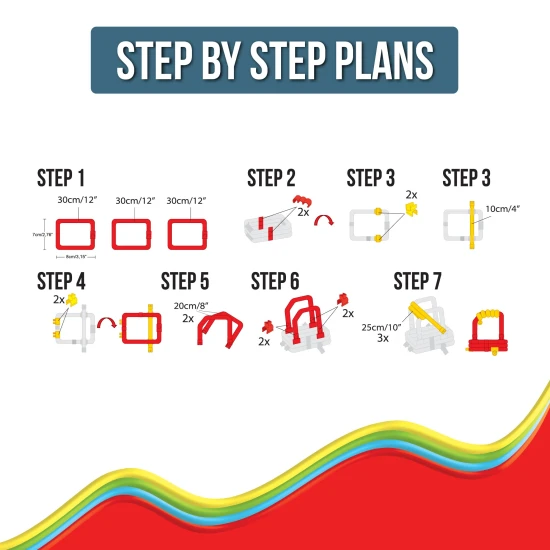 Verbinden, biegen und gestalten Sie mit dem flexiblen Spaghetteez-Bausatz.