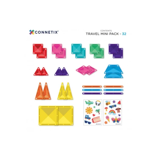 Connetix Magnetischer Bausatz Travel Mini Pack 32 Teile Connetix Magnetischer Bausatz Travel Mini Pack 32 Teile