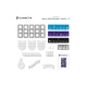 Connetix Magnetischer Bausatz Ball Run Galaxy Pack 61 Teile