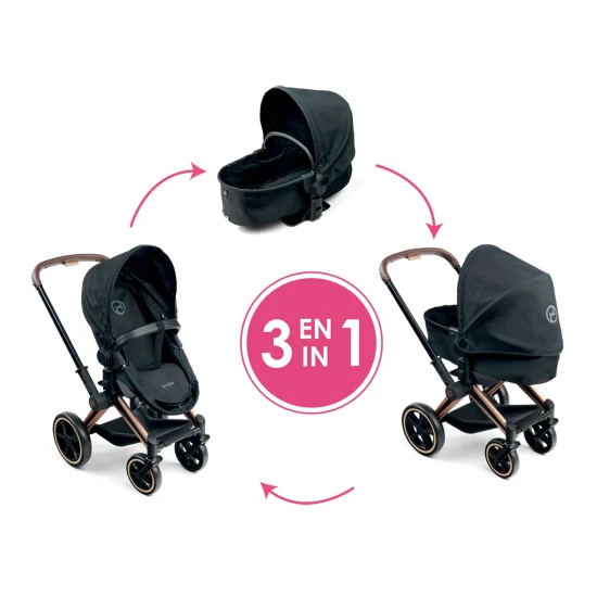 Corolle Cybex Black 3-in-1 Puppenwagen Corolle Cybex Black 3-in-1 Puppenwagen CO142070