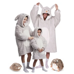 Cozy Noxxiez Kapuzen-Kuscheldecke Hase 3 - 6 Jahre