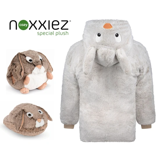 Cozy Noxxiez Kapuzen-Kuscheldecke Hase 3 - 6 Jahre