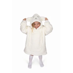 Cozy Noxxiez Kapuzen-Kuscheldecke Schaf 3 - 6 Jahre
