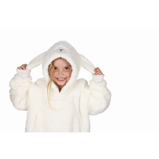 Cozy Noxxiez Kapuzen-Kuscheldecke Schaf 3 - 6 Jahre